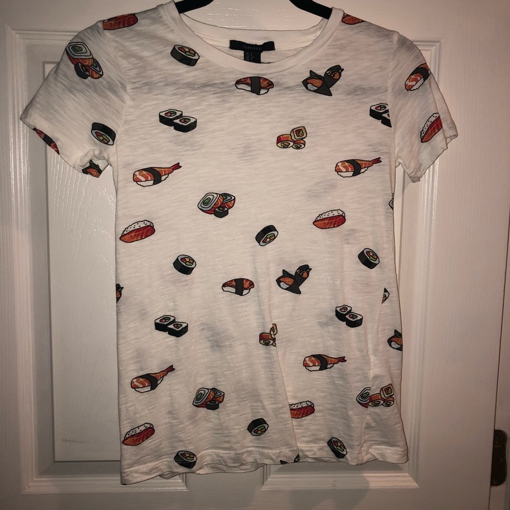 Sushi patterned shirt